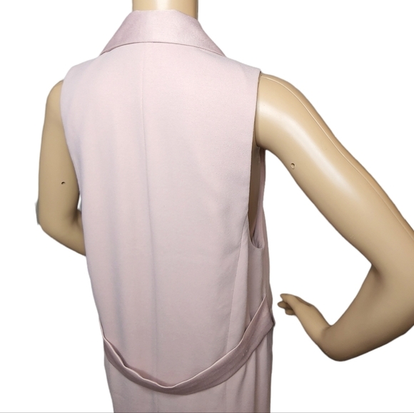 Leith sleeveless cardigan duster vest. Blush pink.  Size xs - Picture 6 of 14
